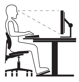 Animated guide to correct seated ergonomics at home office for spinal health