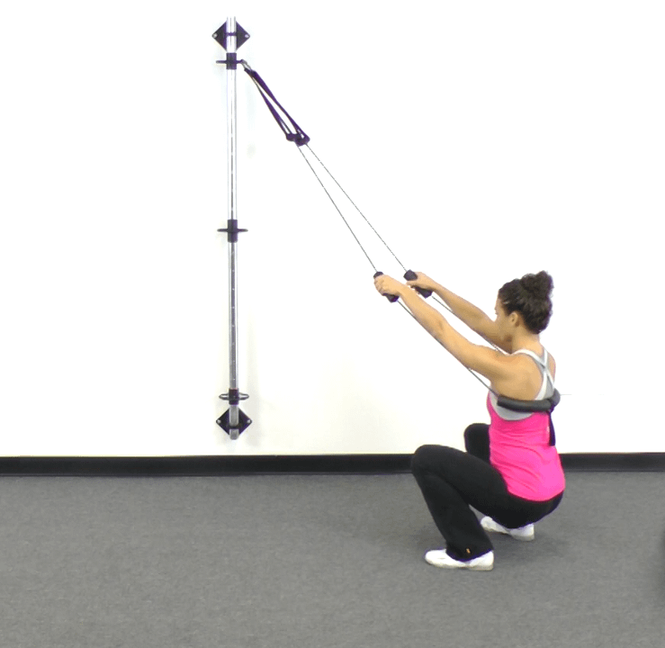gray cook assisted squat Gray Cook assisted squat method for correcting squat mobility and movement