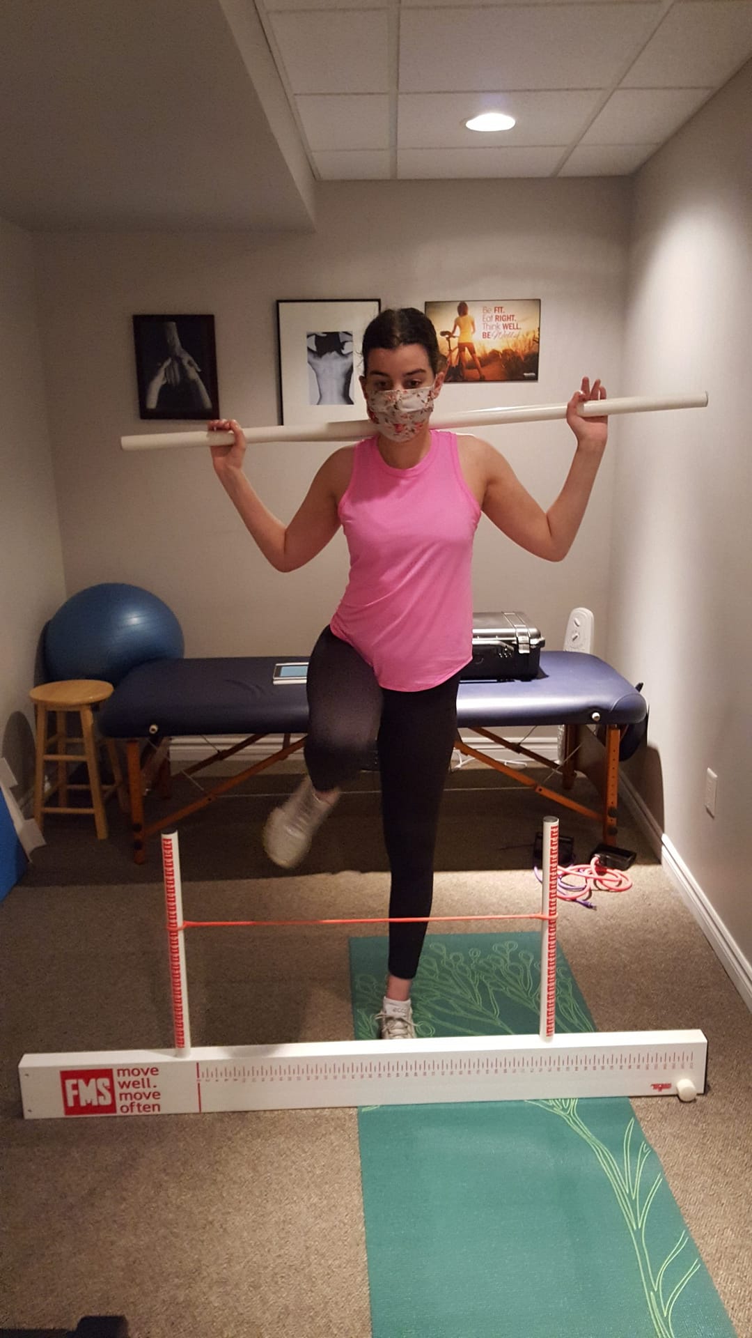 20220615_112435 Patient performing balance restoration exercise session at MMD Chiropractic Hamilton