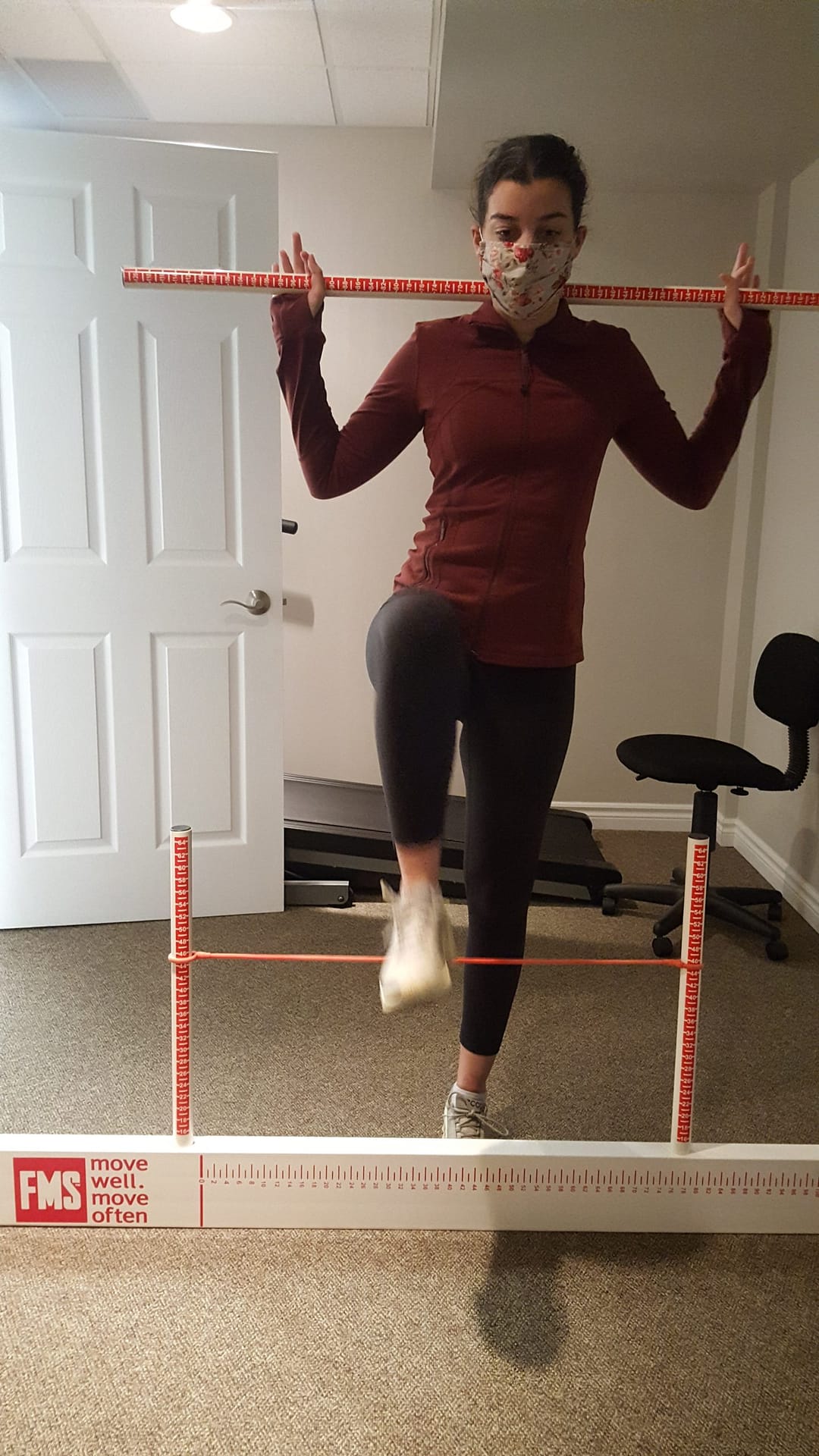 20221102_111816 Balance rehabilitation exercise progress documented at MMD Chiropractic Health Centre